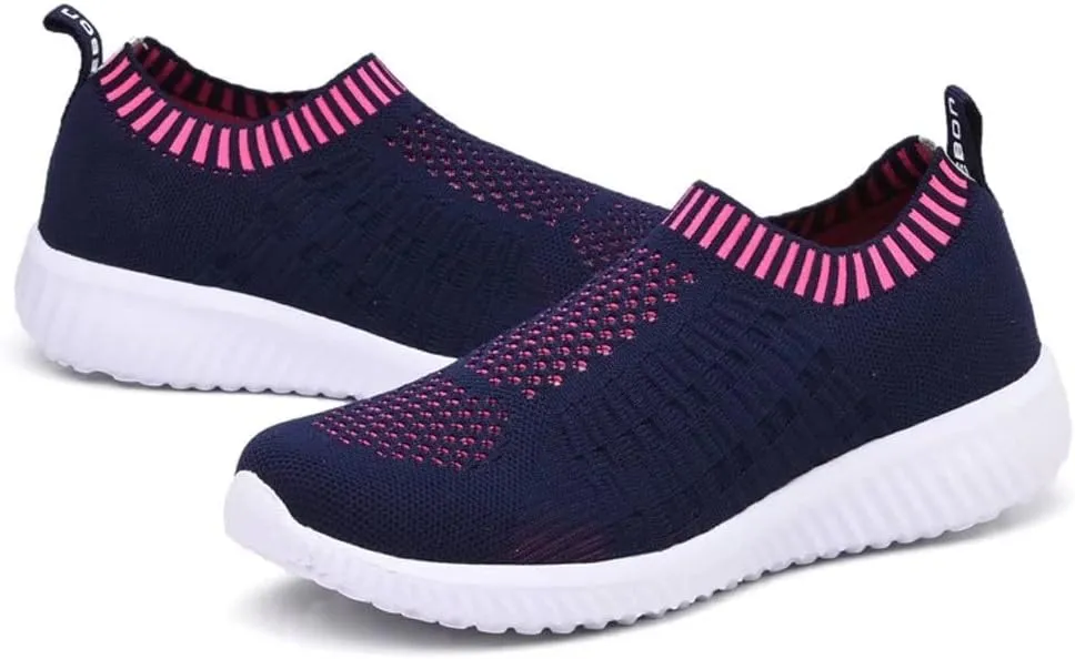 konhill Women's Slip On Walking Shoes Breathable Mesh Sneakers Work Casual Tennis Shoes