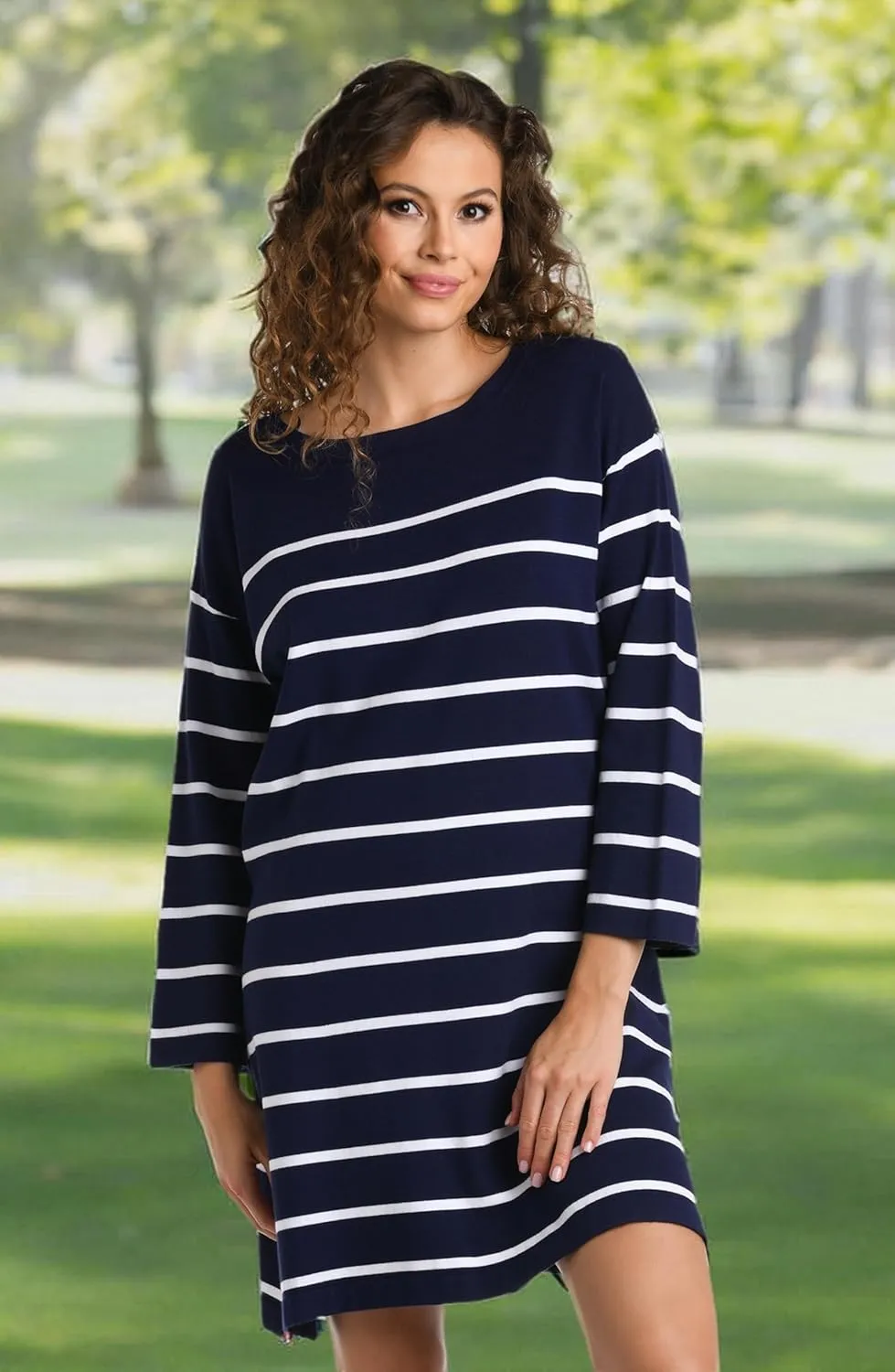 La Blanca Women's Standard Long Sleeve Mini Dress Swimsuit Cover Up