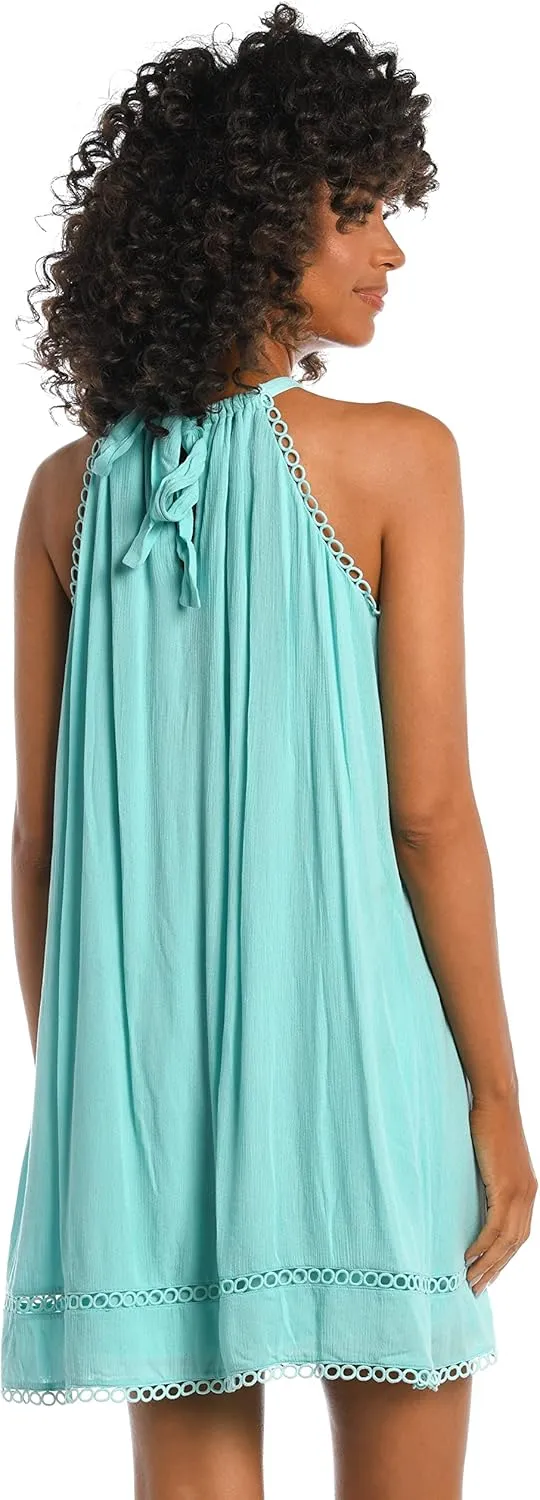 La Blanca Women's Standard Sleeveless Mini Dress Swimsuit Cover Up