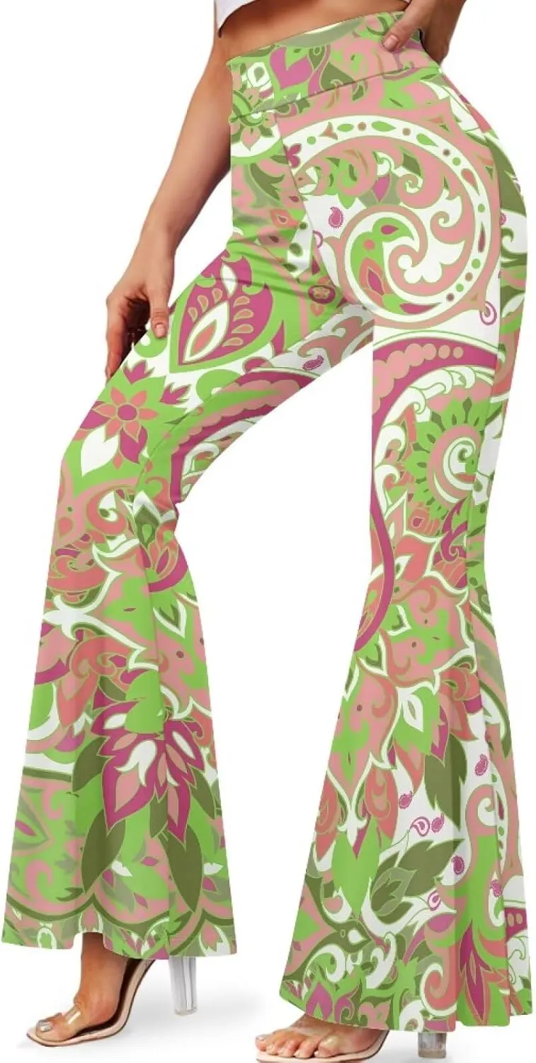 Leggings for Women Plus Size Yoga Pants, Buttery Soft Bell Bottom Palazzo, Skin-Friendly and Stretchy Slim-Fit