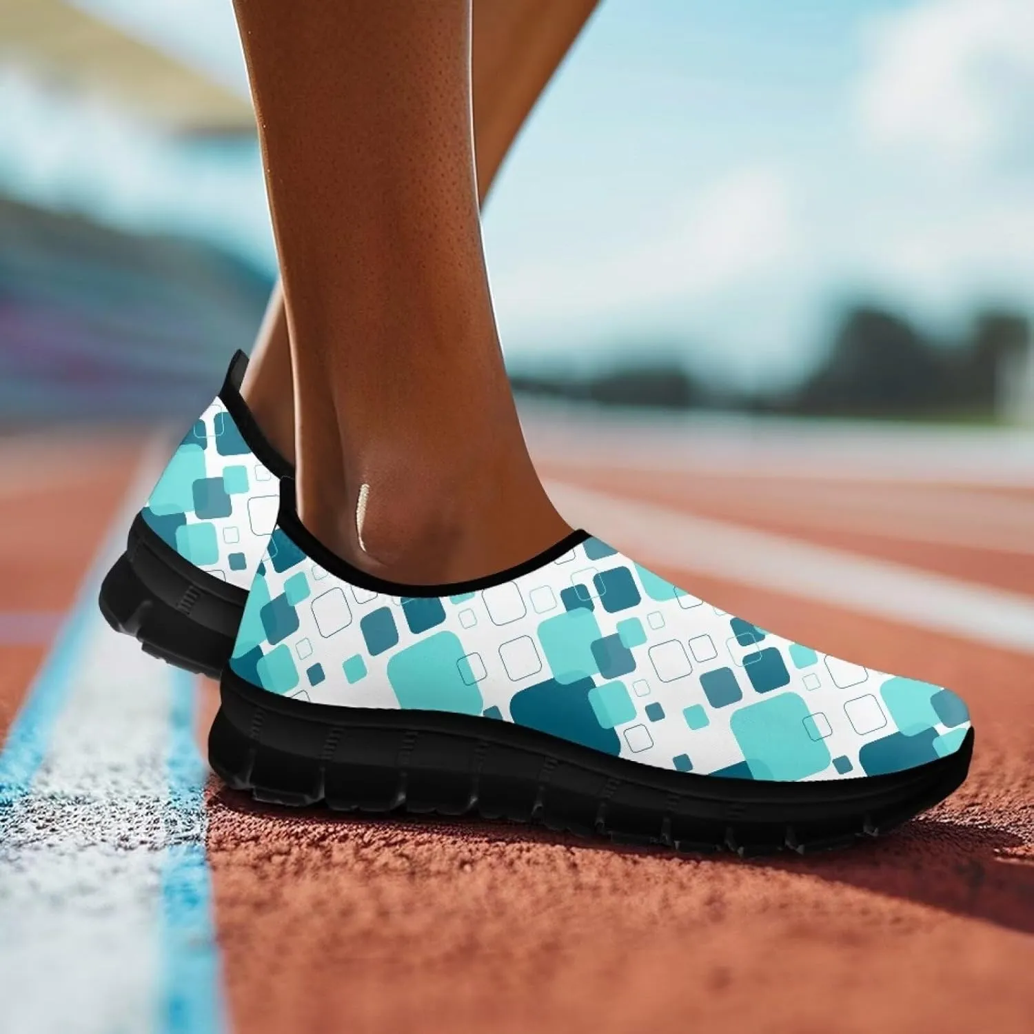 Lightweight Comfort Shoes for Women Slip On Breathable Sneakers Low Cut Casual Shoes Non Slip Loafers Walking Running Sports Training Travel Shoes US 5.5-11.5