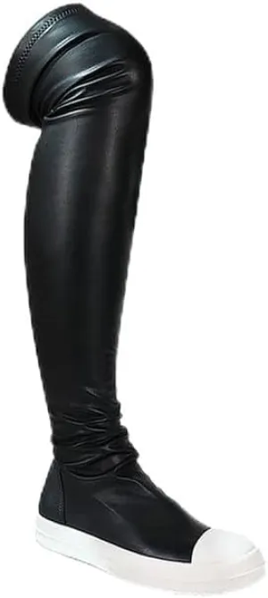 Liliana Super Stretch Thigh High Sneaker - Over The Knee High Top Shoes for Women, Stretchy Fashion and Style, Wannabe-1