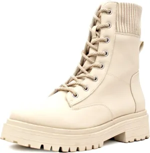 Luckers Women’s Lace Up Side Zipper Platform Boots