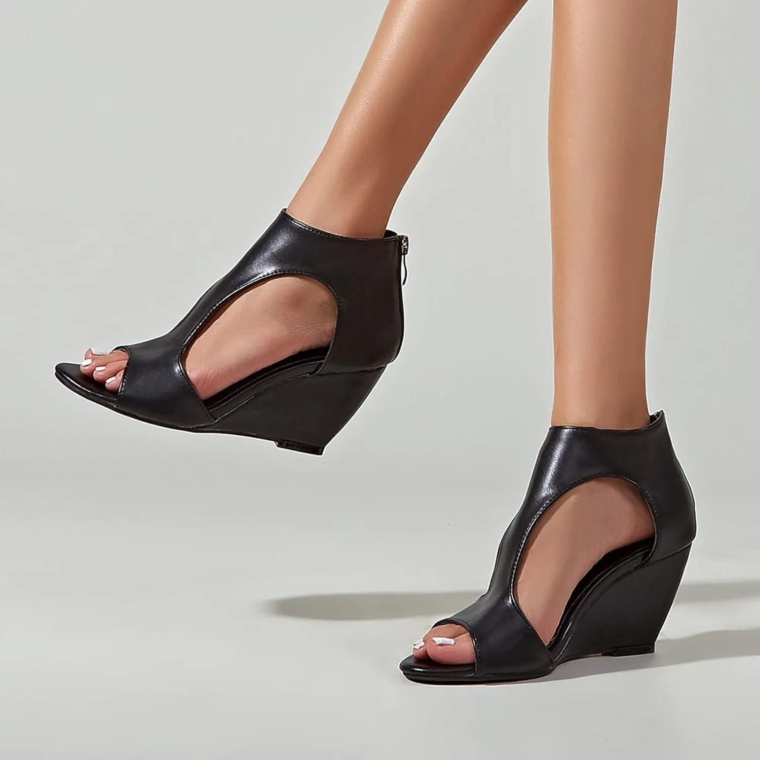 Luxury Customized Luxury Designer Sandals Women and Women Fashion High Heel Sandals Women Comfort Sandals for Women Slide (Black, 7)