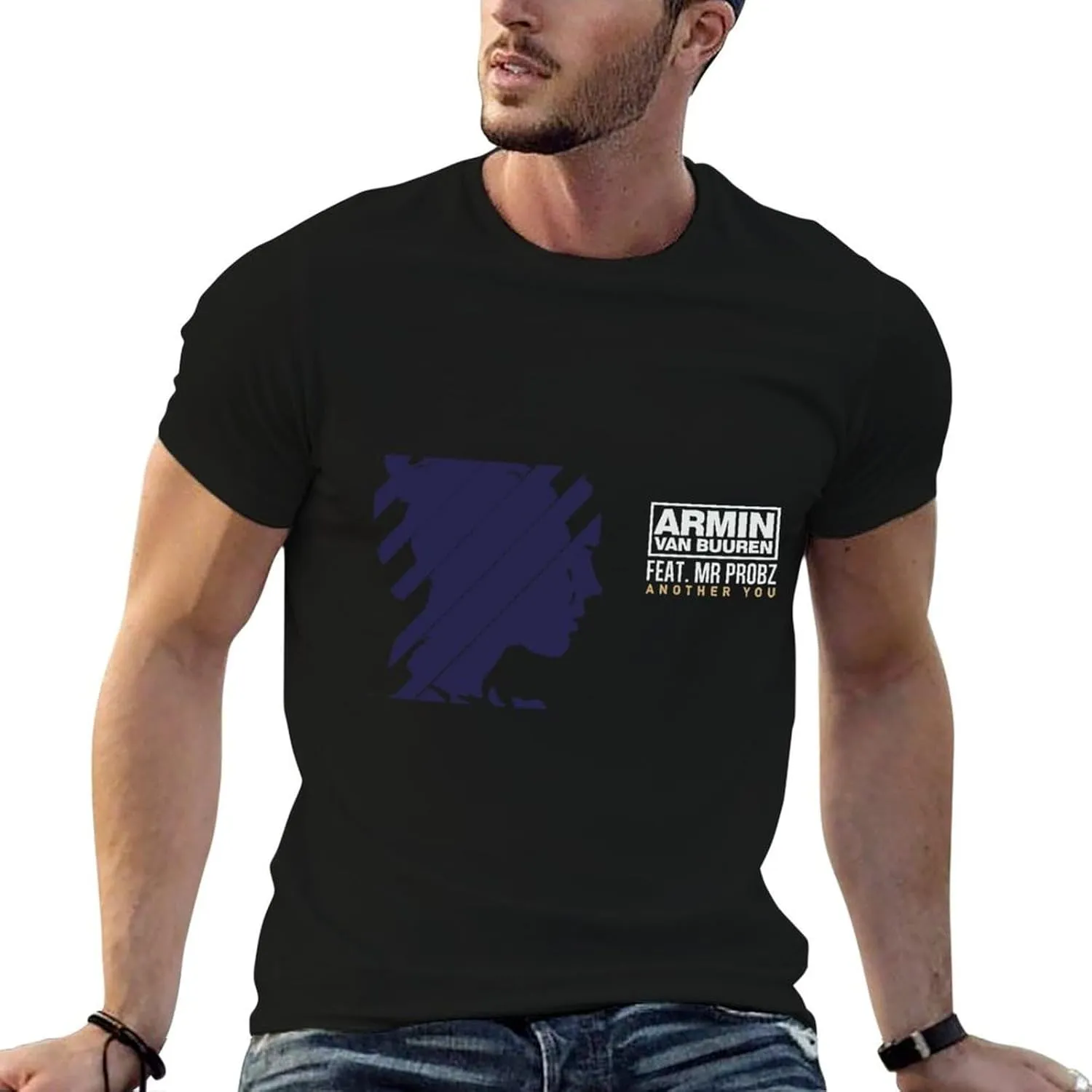 Men Music Fans T-Shirt Stylish Short-Sleeve Stretch-Cotton Shirt Adult