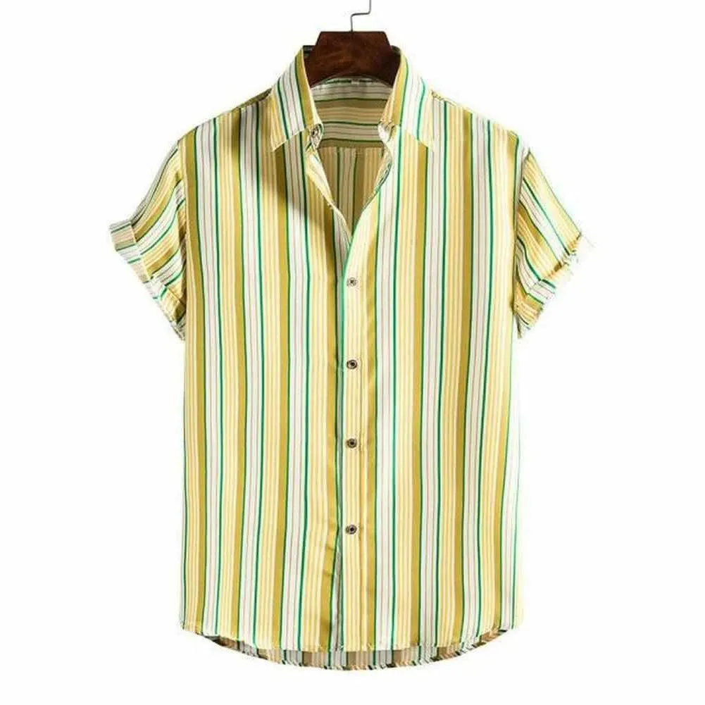Men's Casual Comfort Striped Quick-Dry Shirt