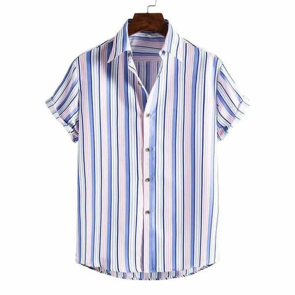 Men's Casual Comfort Striped Quick-Dry Shirt