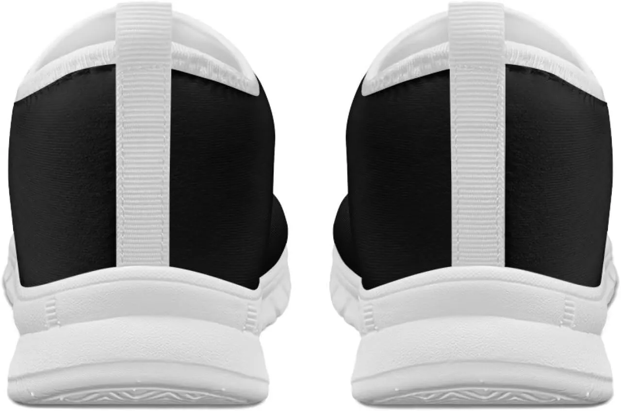 Men's Hands Free Slip-in Sneakers Soft Casual Loafers Walking Shoes Non Slip Outdoor Travel Sports Shoes White Sole Size 5-14