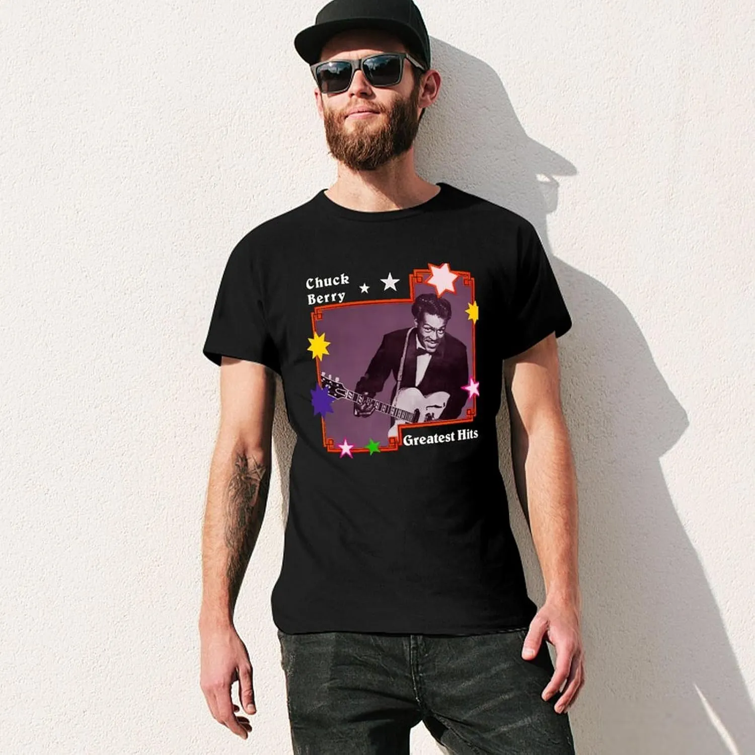 Men's Music Fans T-Shirts Athletic Short-Sleeve Stretch-Cotton Shirt Adults