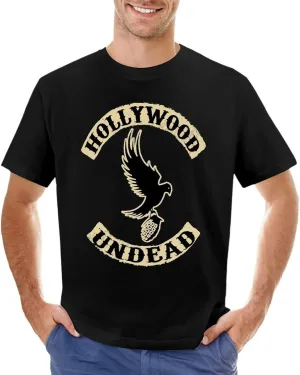 Mens Music Fans T-Shirts Funny Short Sleeve Stretch-Cotton Shirts Adults