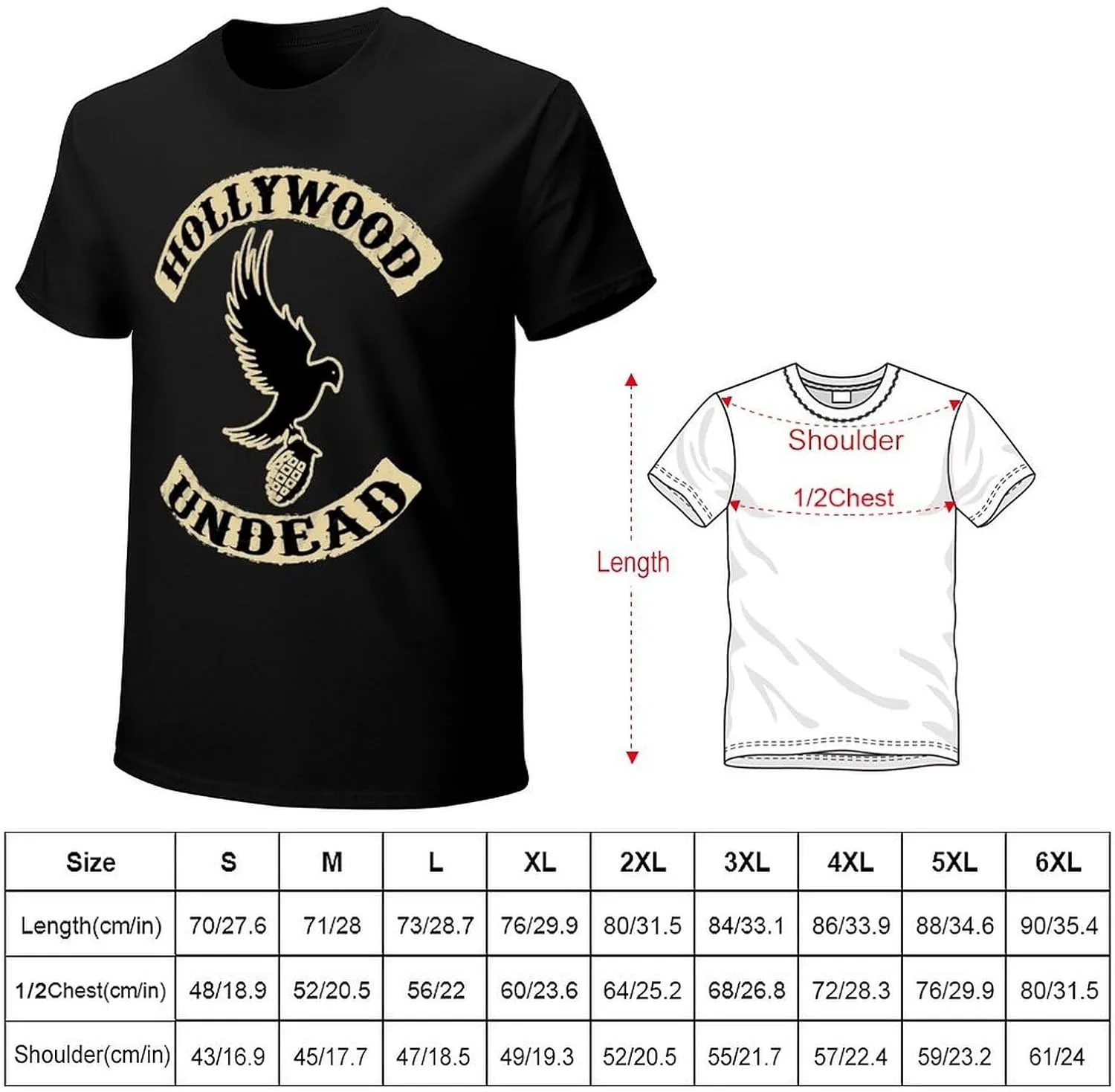Mens Music Fans T-Shirts Funny Short Sleeve Stretch-Cotton Shirts Adults