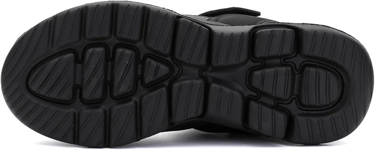 Men's Waterproof Platform Snow Boots with Hook and Loop Comfort Warm Lug Sole Lightweight Winter Booties for Outdoor Winter Adventure