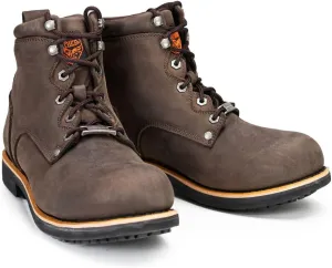 Milwaukee Leather MBM9007 Men's Logger Dark Brown Leather 6-Inch Lace-Up Motorcycle Outdoor Rider Boots - 7.5