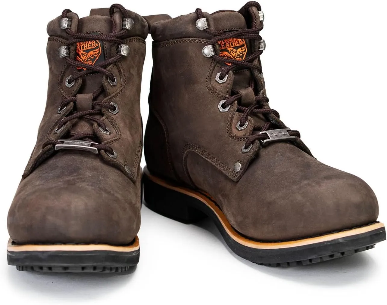 Milwaukee Leather MBM9007 Men's Logger Dark Brown Leather 6-Inch Lace-Up Motorcycle Outdoor Rider Boots - 7.5