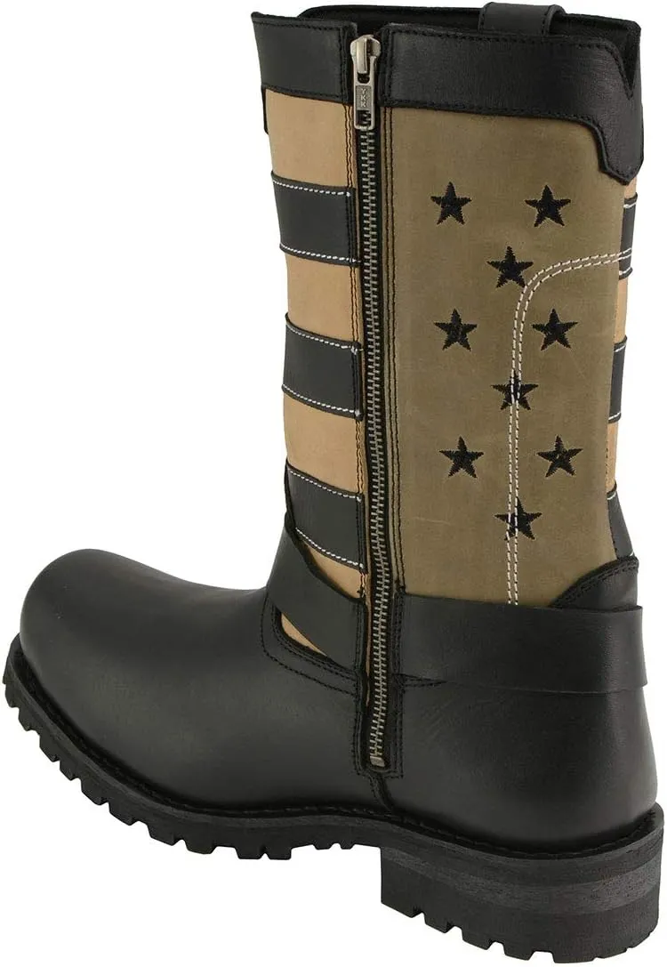 Milwaukee Leather Men's Classic Premium Leather Harness Motorcycle Boots Collection - 11