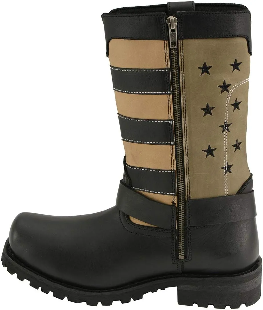 Milwaukee Leather Men's Classic Premium Leather Harness Motorcycle Boots Collection - 11