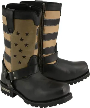 Milwaukee Leather Men's Classic Premium Leather Harness Motorcycle Boots Collection - 11