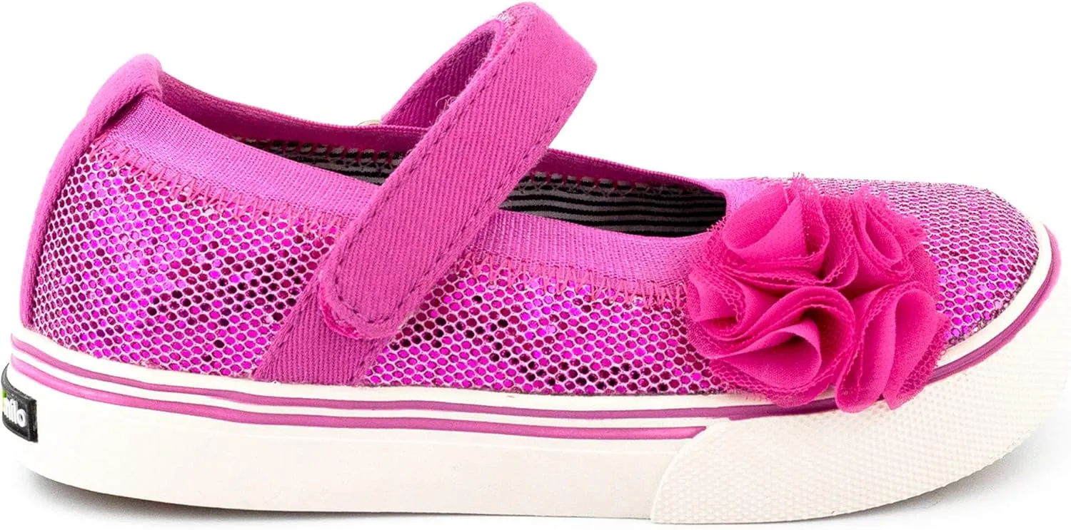MORGAN & MILO Dazzle Mary Jane Shoes for Toddlers and Girls, Size 6 to 13