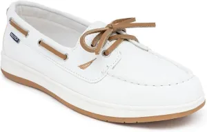 Nautica Women's Casual Boat Shoes, Moc-Toe Loafers with Cushioned Insole, Deck Fashion Sneaker