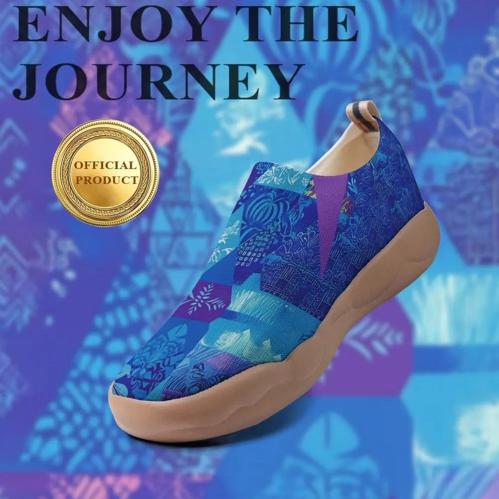Onehorse Womens Flats Slip-Ons Comfortable Lightweight Sneakers Painted Casual Loafers Walking Travel Shoes
