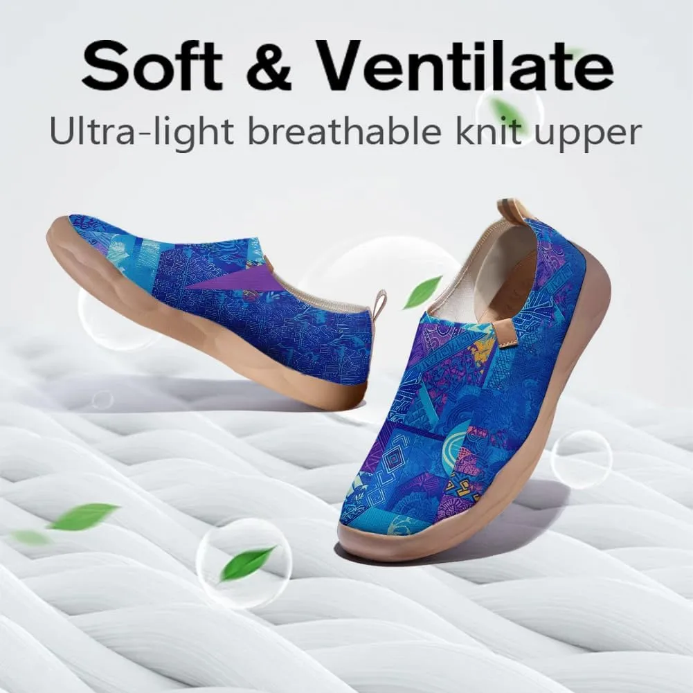 Onehorse Womens Flats Slip-Ons Comfortable Lightweight Sneakers Painted Casual Loafers Walking Travel Shoes