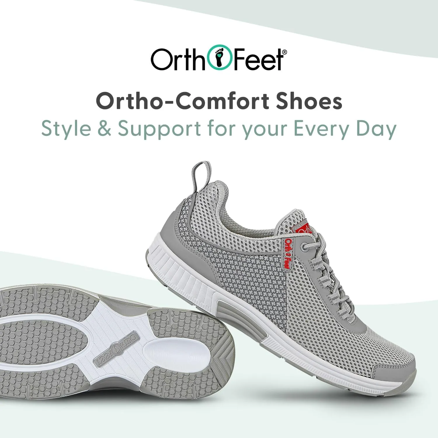 Orthofeet Men's Orthopedic Knit Edgewater Sneakers