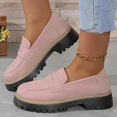 Orthoture-Orthopedic Platform Loafers,Wide Toe Lightweight Casual Comfort Shoes,Slip-On Suitable for All Foot Shapes
