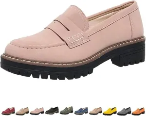 Orthoture-Orthopedic Platform Loafers,Wide Toe Lightweight Casual Comfort Shoes,Slip-On Suitable for All Foot Shapes