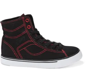 Pastry Cassatta Stretch Canvas Dance Sneakers, Black/Red, Youth/Size 2