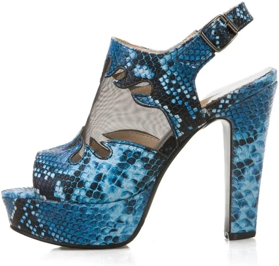 Peep Toe Women's Sandals Summer Shoes Platform High Heels Slingback Spring Summer Party Shoes Large Size Shoes Ladies
