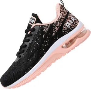 QAUPPE Womens Fashion Lightweight Air Sports Walking Sneakers Breathable Gym Jogging Running Tennis Shoes US 5.5-11 B(M)…