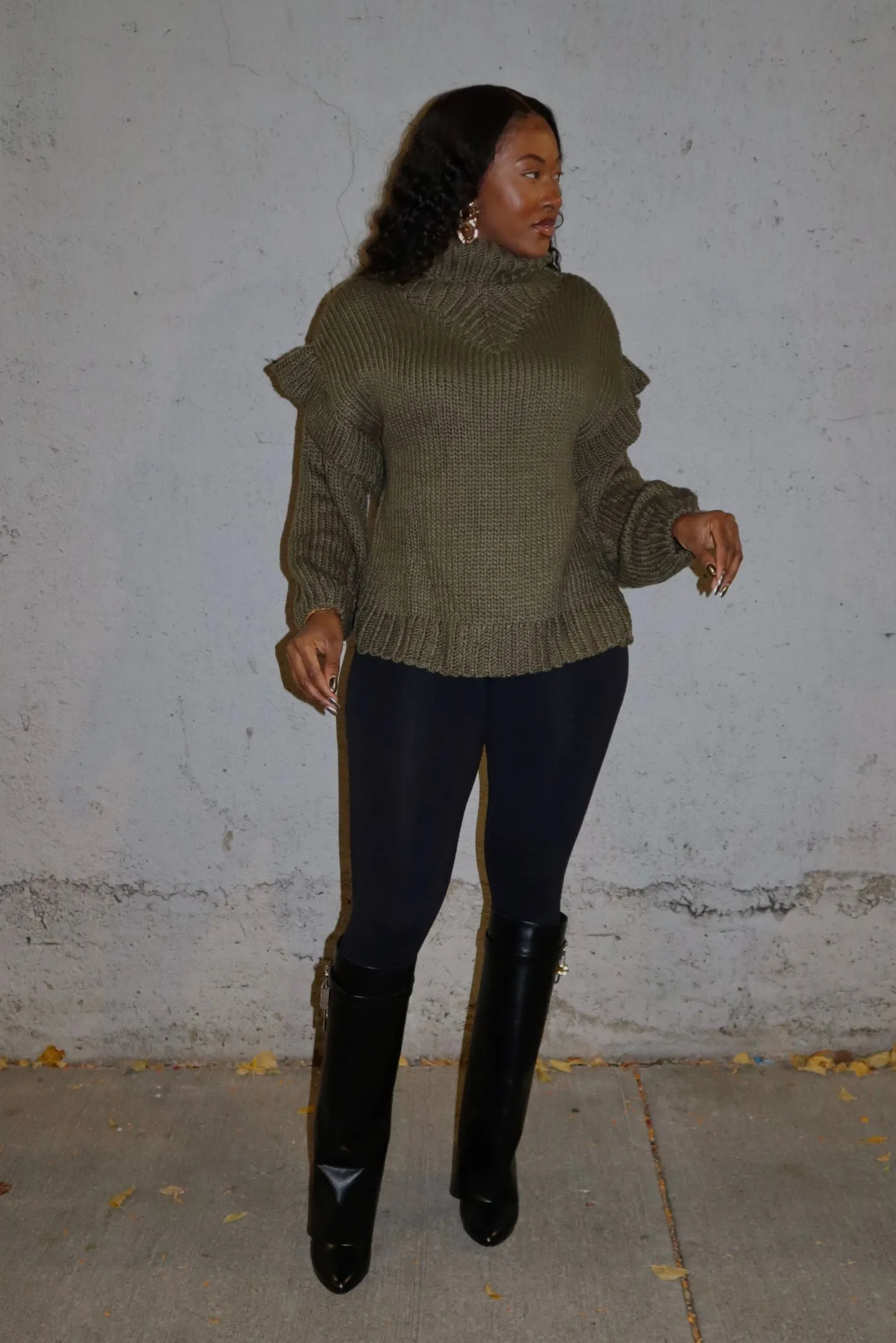 "THRU THICK & THICK" SWEATER