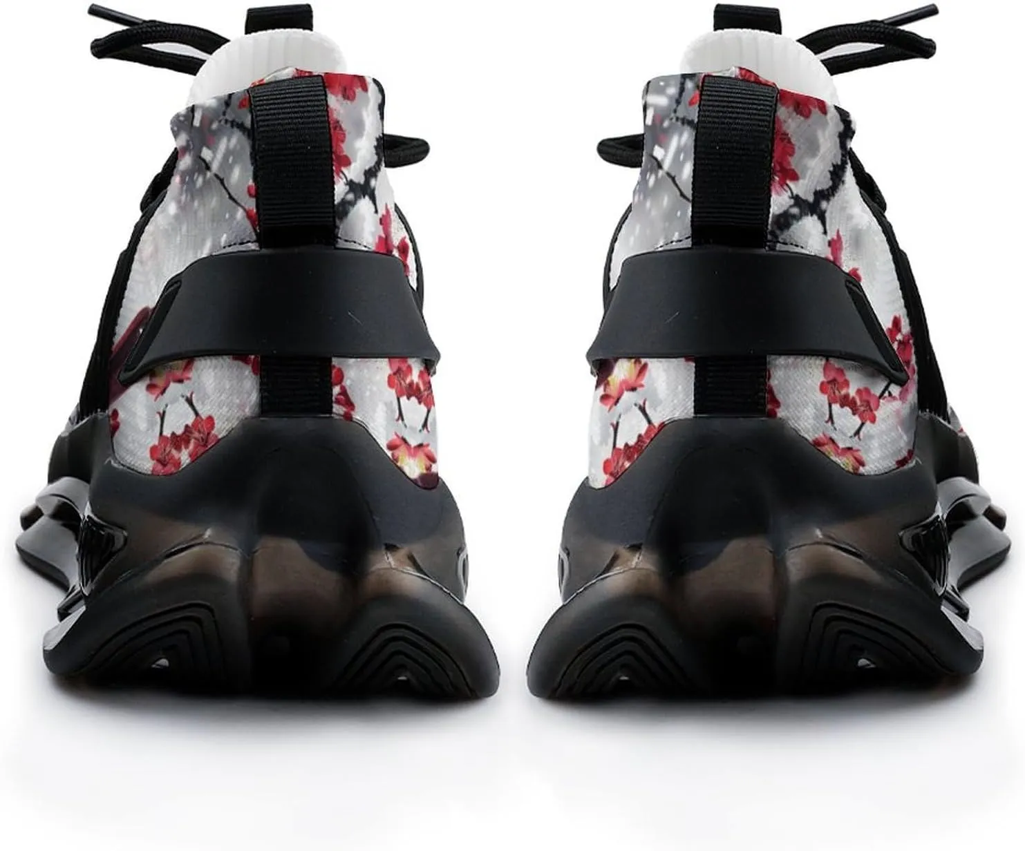Red Bird Snowy Day Printed Men's Sneaker Funny Lightweight Running Shoe Tennis Shoes for Men