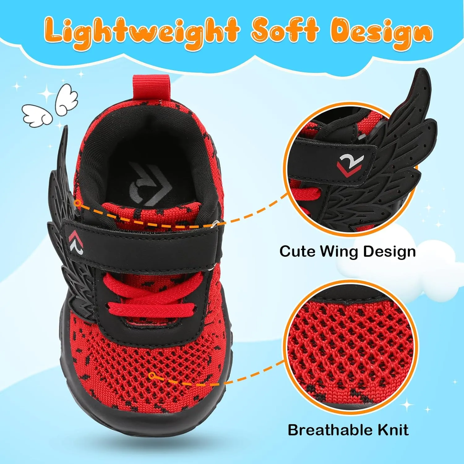 relxfeet Toddler Boys Girls Shoes Wide Toe Box Barefoot Sneakers Fashion Lightweight Breathable Tennis Walking Shoes