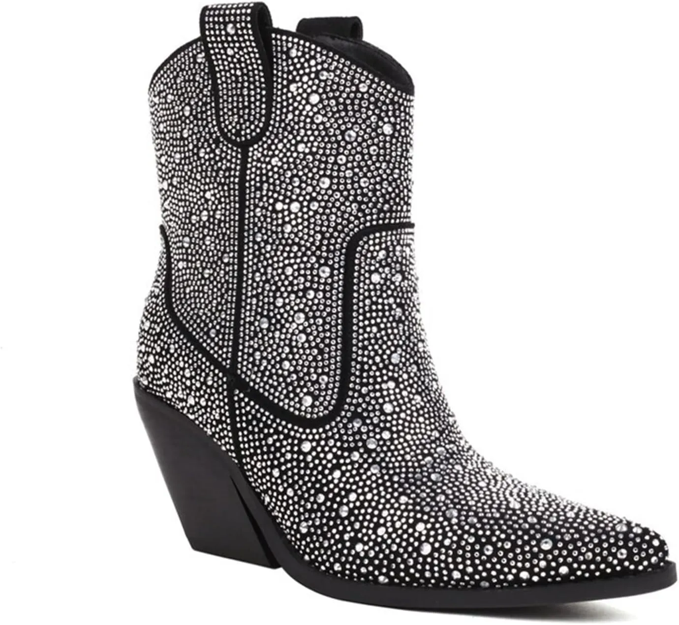Rhinestone Boots Women's Elegant Wedges In Autumn Winter Booties And High Heels Party Dance Designer Shoes