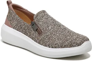 Ryka Womens Ally Slip On Casual and Fashion Sneakers Brown 7.5 Medium (B,M)