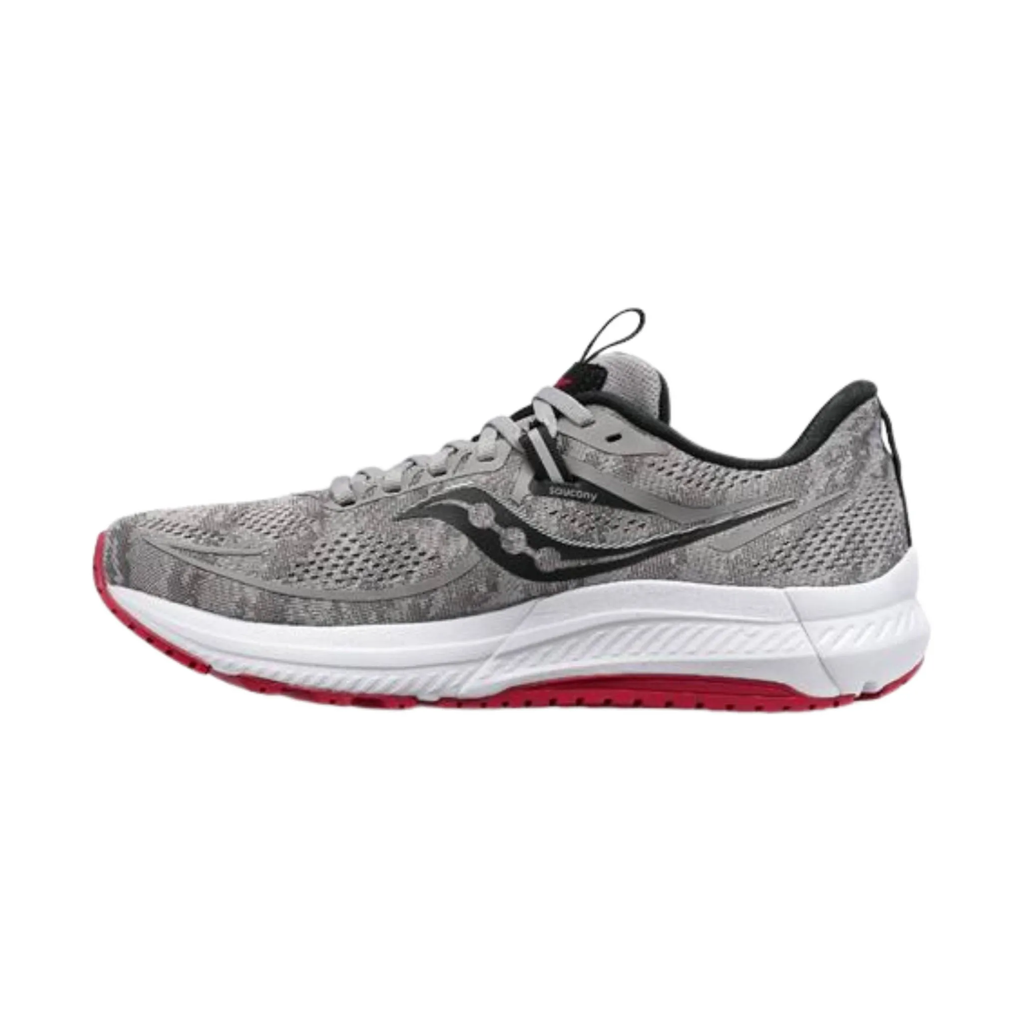 Saucony Men's Omni 21 Shoes - Alloy/Garnet