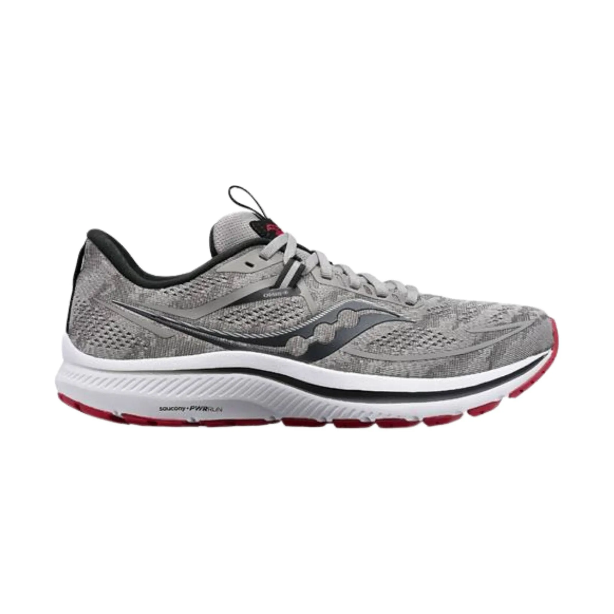 Saucony Men's Omni 21 Shoes - Alloy/Garnet