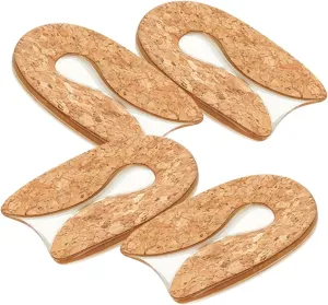 SECFOU 2 Pairs Shock Absorbing Heightening Insole Silicone Heel Pad Silicon Heel Pads for Feet Women Heel Pad Silicon Heel Protectors Silicon Heel Pads for Shoes Shoe Accessories