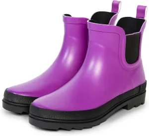ShedRain Chelsea Rain Boot, Waterproof Ankle Rainboots for Women_P