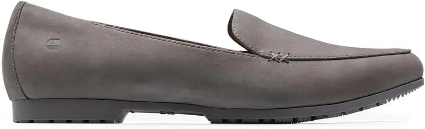 Shoes for Crews Loren, Womens Shoes, Non Slip Work Shoes, Slip Resistant, Black Flats for Work, Comfortable, Lightweight Cushioned Flats