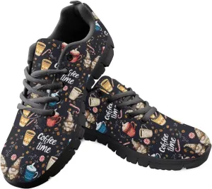 Shoes Women Casual Cozy Tennis Walking Athletic Exercise Sneakers Workout Low Cut Lace-Up Breathable Lightweight Athletic Exercise Shoes for Ladies US 5-12