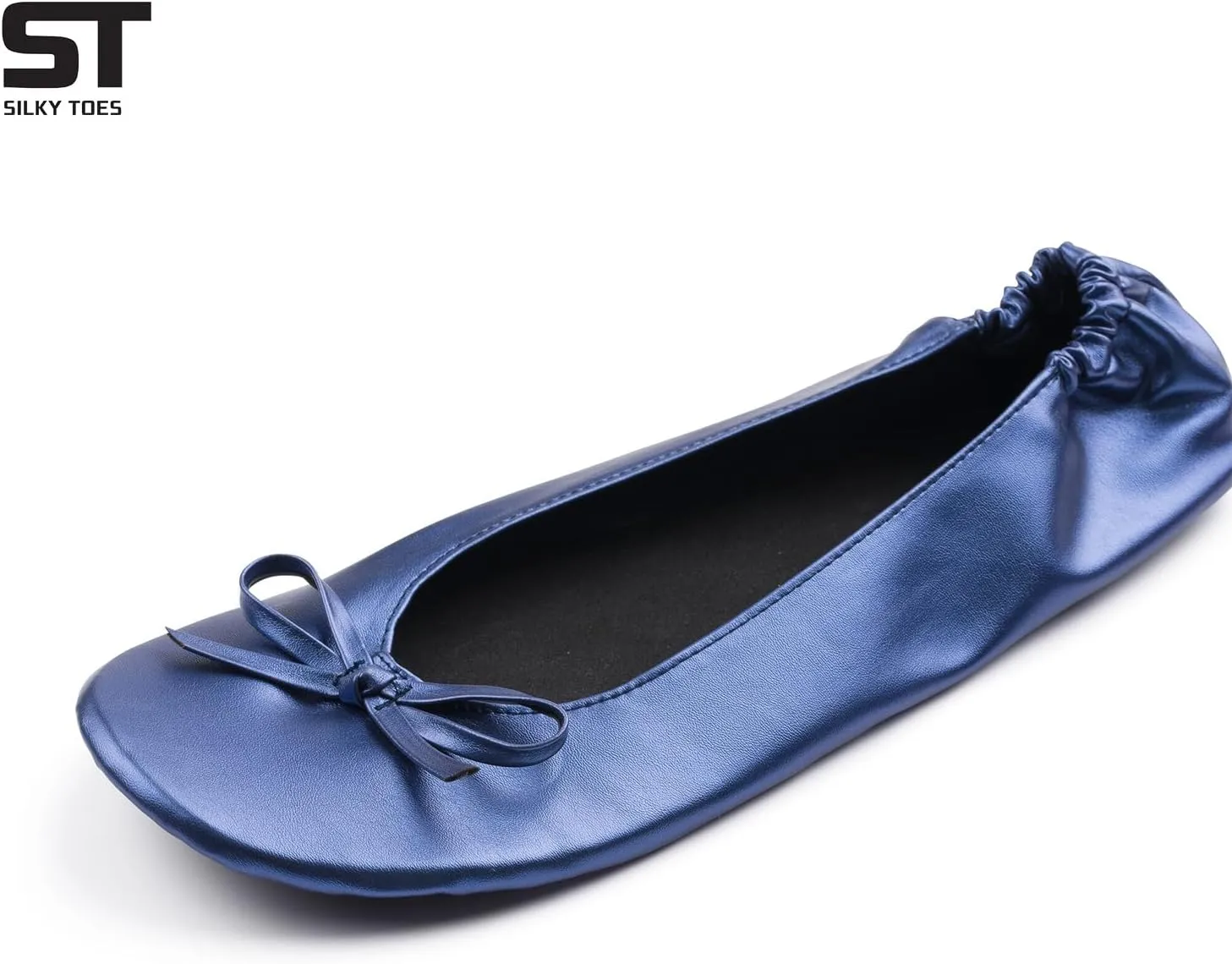 Silky Toes Foldable Flats for Women Purse Ballet Shoes Ballerina Slippers