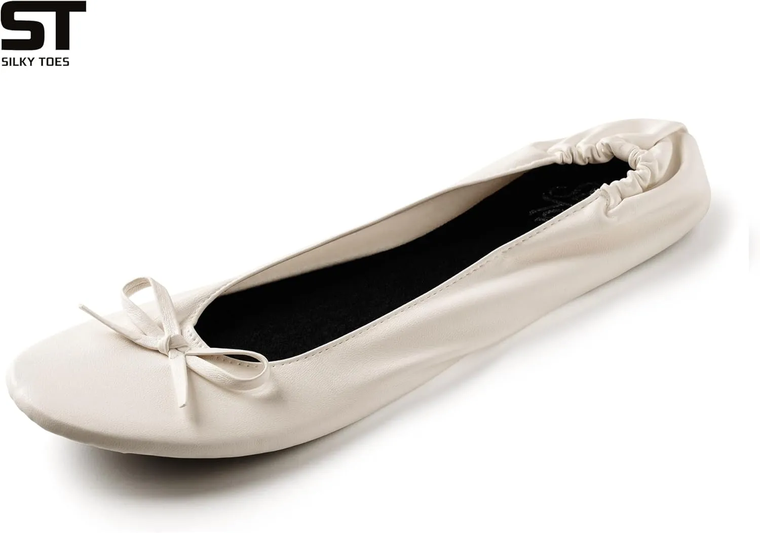 Silky Toes Foldable Flats for Women Purse Ballet Shoes Ballerina Slippers
