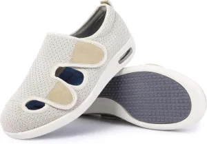 SPR&JOY Diabetic Shoes for Women, Women's Wide Width Elderly Shoes, Adjustable Closure Lightweight Breathable, Swollen Feet Edema Walking Sneakers