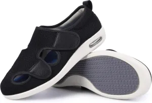 SPR&JOY Diabetic Shoes for Women, Women's Wide Width Elderly Shoes, Adjustable Closure Lightweight Breathable, Swollen Feet Edema Walking Sneakers