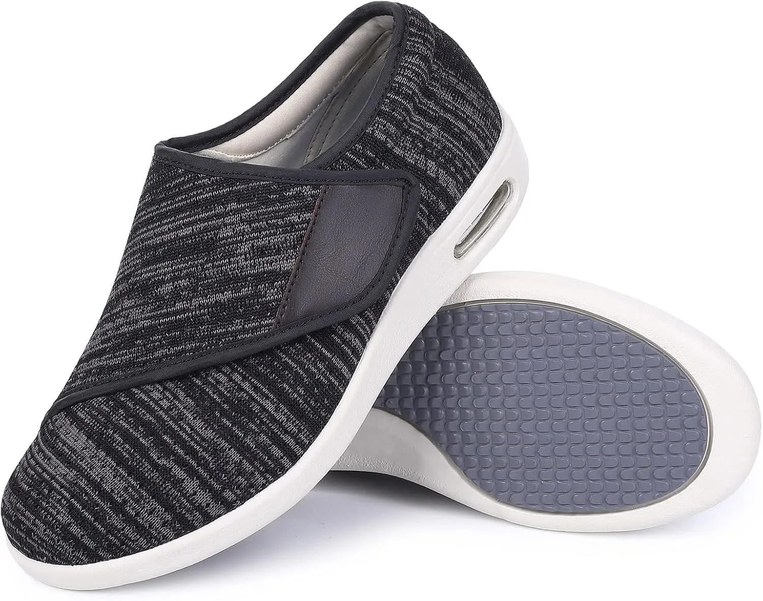 SPR&JOY Diabetic Shoes for Women, Women's Wide Width Elderly Shoes, Adjustable Closure Lightweight Breathable, Swollen Feet Walking Edema Sneakers