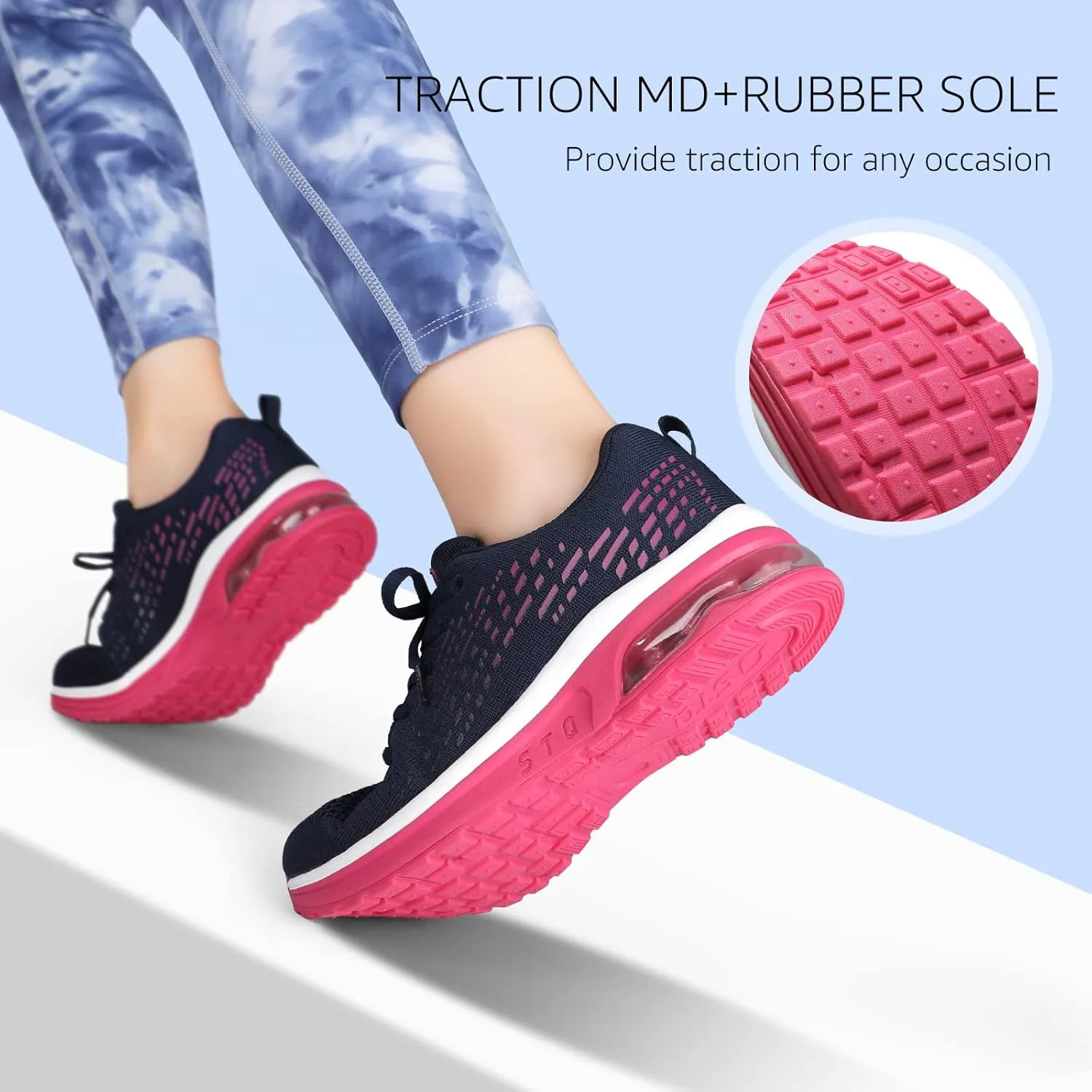 STQ Womens Air Running Shoes Non Slip Athletic Tennis Walking Workout Sneakers