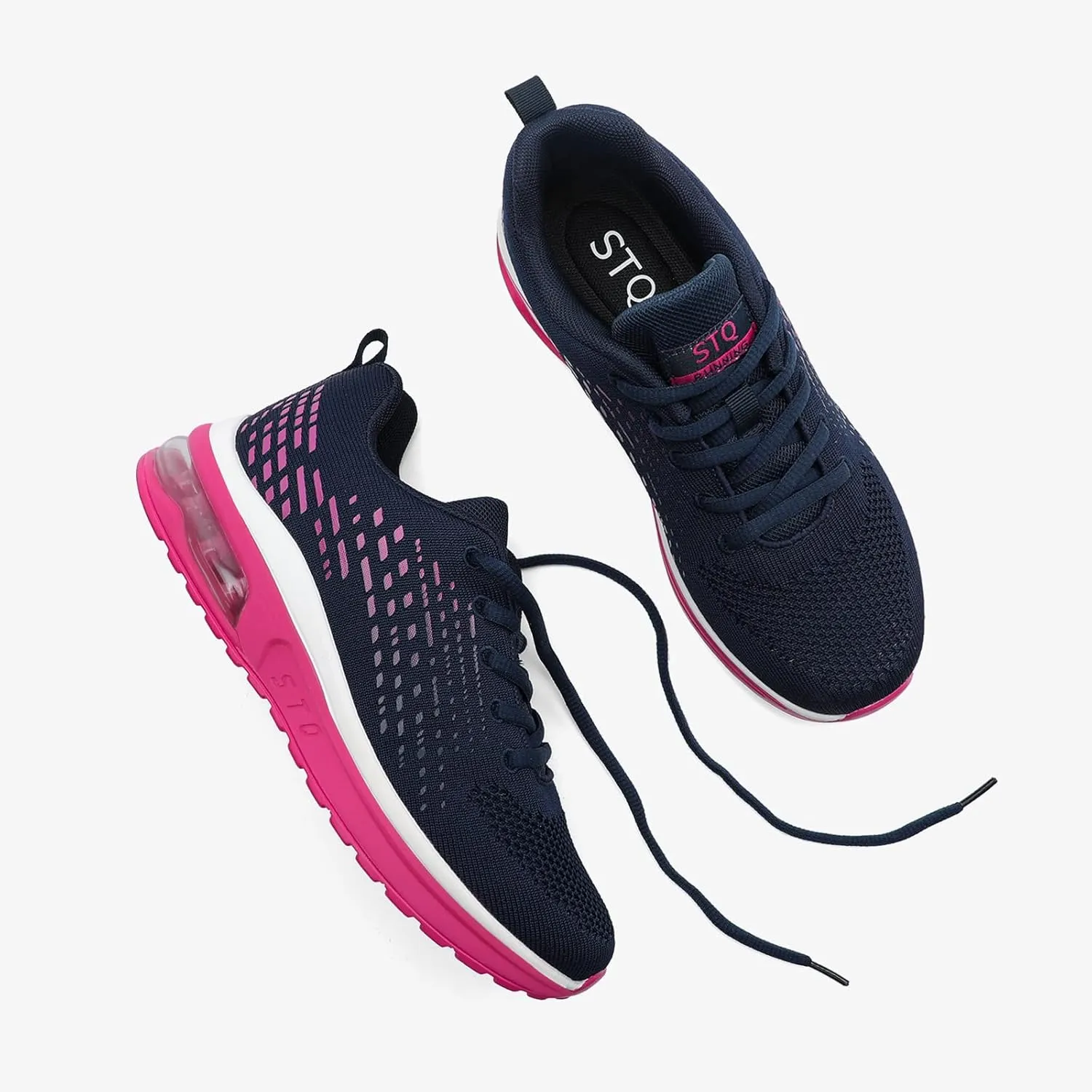 STQ Womens Air Running Shoes Non Slip Athletic Tennis Walking Workout Sneakers