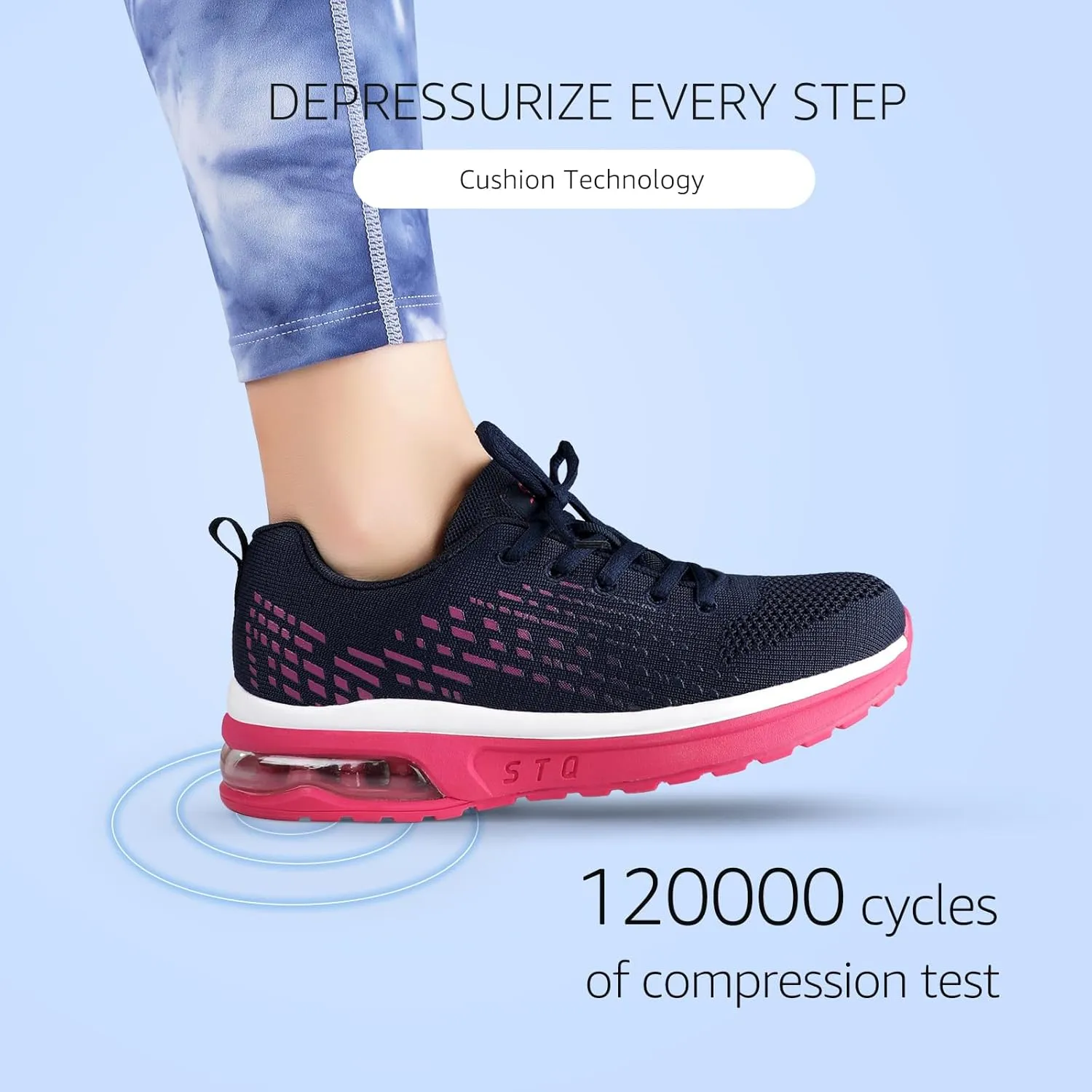 STQ Womens Air Running Shoes Non Slip Athletic Tennis Walking Workout Sneakers